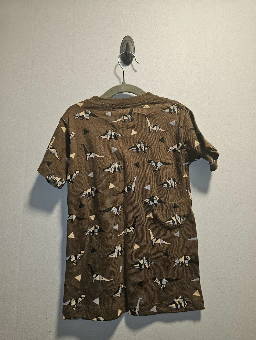 NWT | 4 | Eighty Eight Brand | Olive Brown Dinosaur Print Pocket T-Shirt